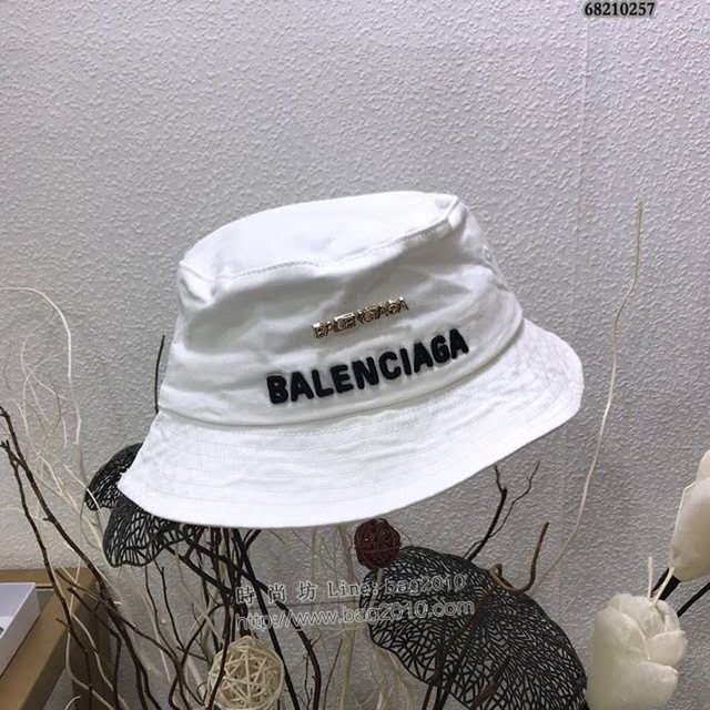 Balenciaga男女同款帽子 巴黎世家2021新款長標簡約風漁夫帽遮陽帽  mm1440